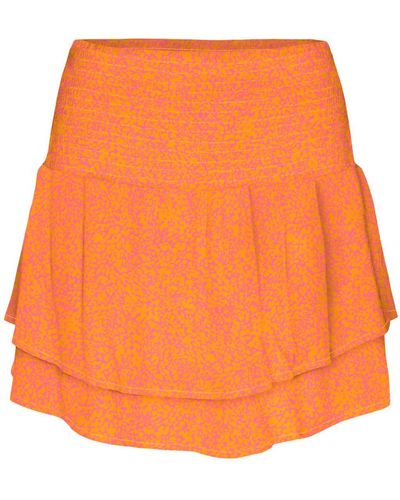 Vero Moda Vmmenny Mini Smock Skirt WVN Ga Rock - Orange