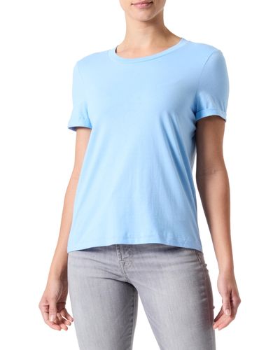 Vero Moda Vmpaula S/S Noos T-shirts - Blau