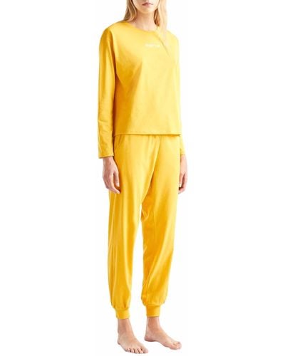 Benetton Trousers 30963f02r Pyjama Trousers - Yellow