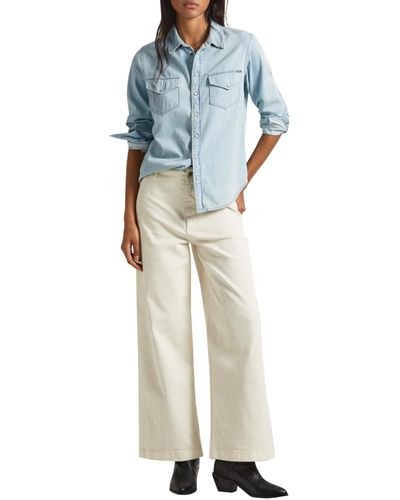 Pepe Jeans Tania Trousers - Blue