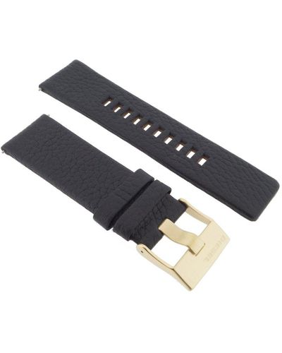 DIESEL LB-DZ4344 Bracelet de rechange en cuir pour montre DZ 4344 Noir 26 mm - Multicolore
