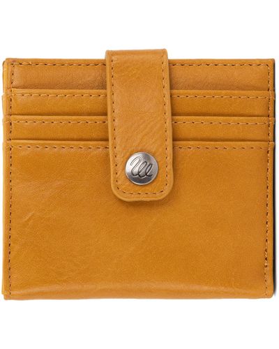 Wrangler Slim S Wallet Bifold Credit Card Holder Compact Small Purse - Metallic
