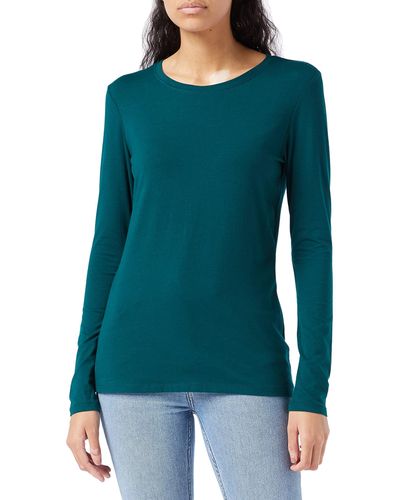 Amazon Essentials Langärmeliges T-Shirt mit Rundhalsausschnitt - Grün