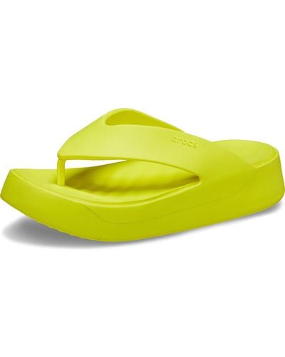 Crocs™ Vrouwen Getaway Platform Flip Flop - Geel