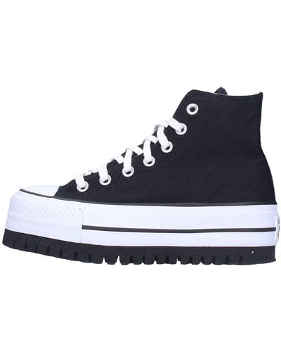 Converse C.t. All Star Lift Canvas Limited Edition Sneaker Black Treck 573062c Voor - Blauw