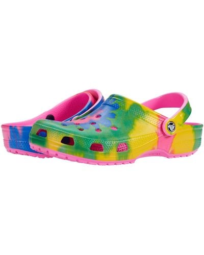 Crocs™ Classic Tie-dye Klompen - Zwart