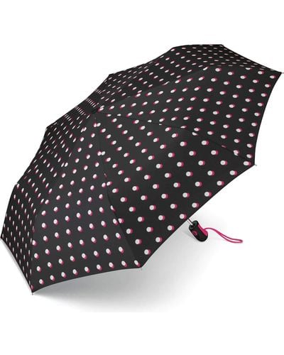 Esprit Parapluie de poche Easymatic Light Double Dot - Noir