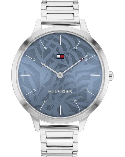 Tommy Hilfiger Analog Quartz Watch with Stainless Steel Strap 1782496 - Blau