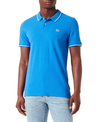 Lee Jeans Polo in piqué T-Shirt - Blu