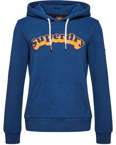 Superdry Vintage Cooper Classic Hood W2011461A Skate Blue 8 Mujer - Azul