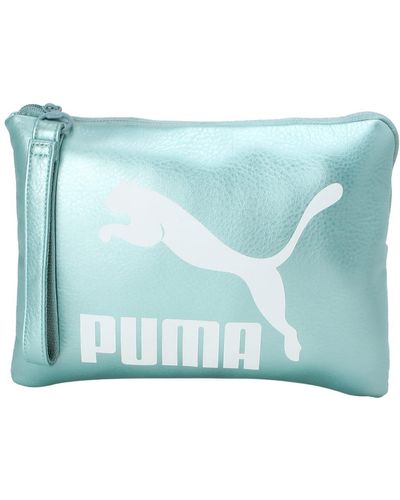 PUMA 7516502_green_onesize Leatherette Handbag - Blue