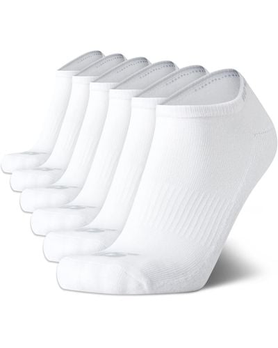 New Balance ' Athletic Arch Compression Cushioned Low Cut Solid Socks - White