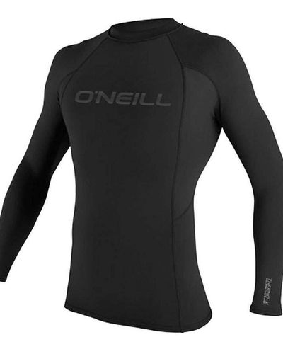 O'neill Sportswear X Long Sleeve Crew Top Black - Easy Stretch Quick Dry - Schwarz