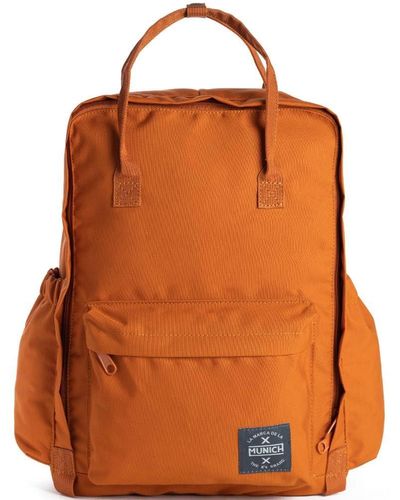Munich Backpack Cour Large Dark Orange - Naranja