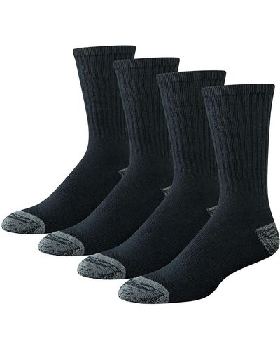 Amazon Essentials Cotton Cushioned Performance Work Crew Socks - Black