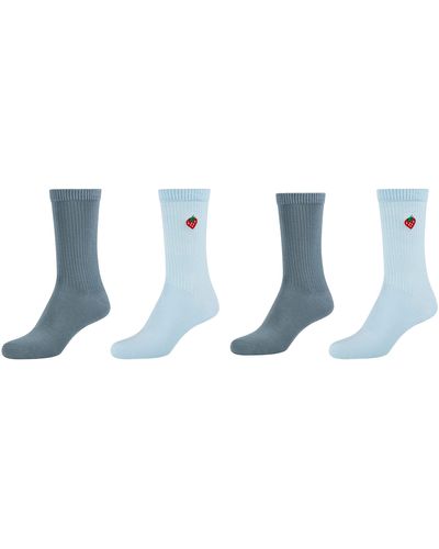 S.oliver Socks Online Silky Touch Sustainable Rib 4er Pack Socken - Schwarz