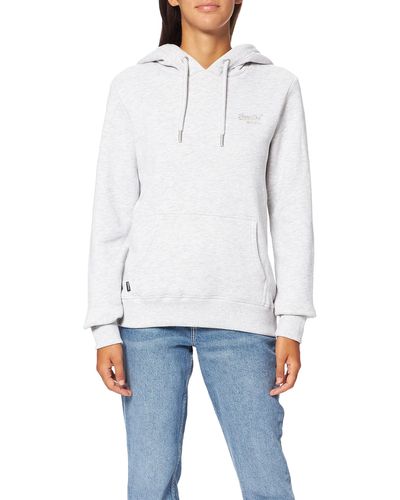 Superdry VINTAGE LOGO EMB HOOD Hooded Sweatshirt - Rot