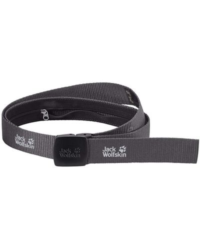Jack Wolfskin Secret Wide Gürtel grau/schwarz 2022 Accessoires