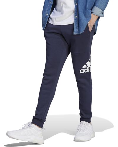 adidas Nen Essentials Fleece Tapered Chet Grote Logo Broek - Blauw
