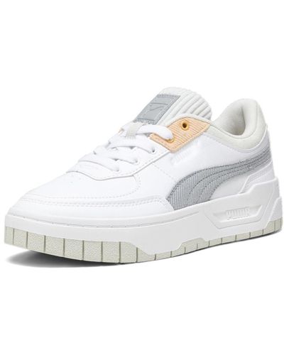 PUMA Womens Cali Dream Cc Lace Up Trainers Shoes Casual - White, White, 6.5 Uk