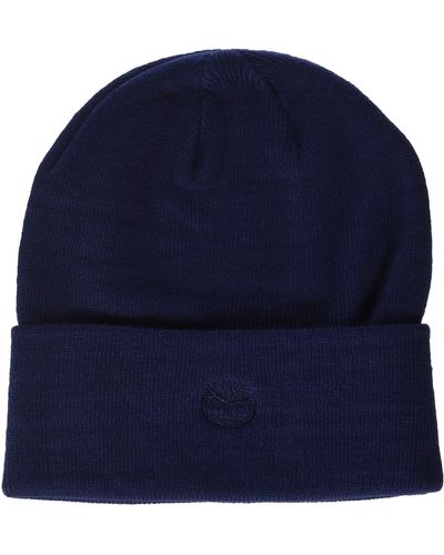 Timberland Cuffed Beanie W/Embroidered Logo Hut für kaltes Wetter - Blau
