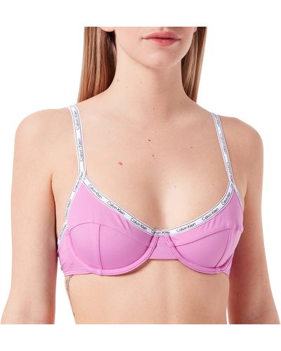 Calvin Klein Balconette-UW Haut de Bikini - Violet