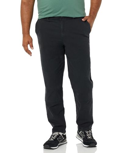 Amazon Essentials Stretch Canvas Double Knee Utility Trousers - Black