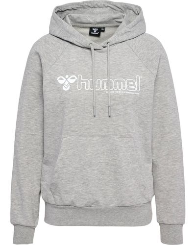 Hummel Sportsweatshirt Noni 2.0 Graumeliert/weiß M