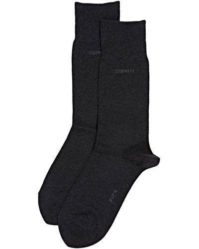 Esprit Basic Uni 2-Pack Socken Baumwolle - Schwarz