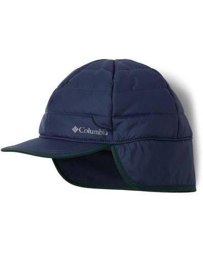 Columbia Powder Lite Earflap Cap Beanie Hat - Blue