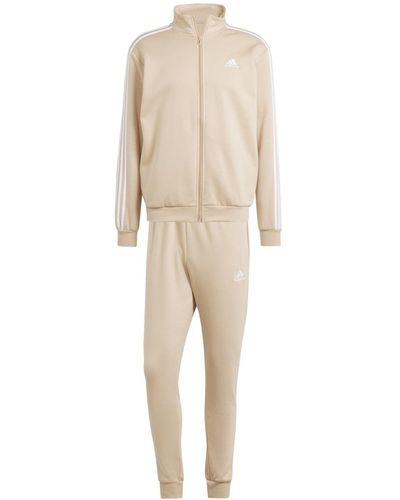 adidas Basic 3-Stripes Fleece Track Suit Chándal - Neutro