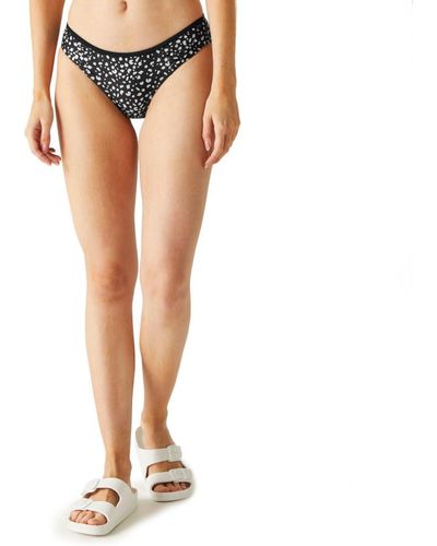 Regatta S Ladies Aceana Bikini Brief Ruch Detail Swimwear Bottoms - Multicolour