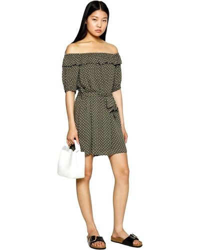 Pepe Jeans Flanche Dress - Verde