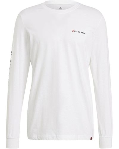 adidas 5.10 GFX Langarmshirt - Weiß