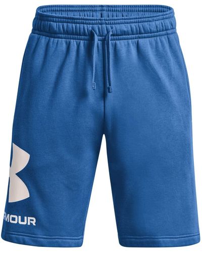 Under Armour Rival Fleece Logo Shorts Jogging - Bleu
