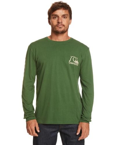 Quiksilver Long Sleeve T-shirt For - Long Sleeve T-shirt - - M - Green