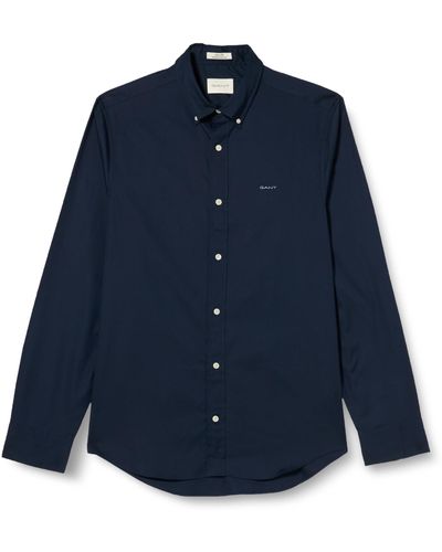 GANT Slim Pinpoint Oxford Shirt Klassisches Hemd - Blau