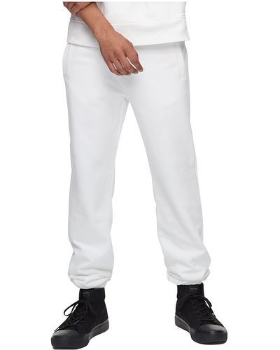 Calvin Klein Logo French Terry Sweatpants - White