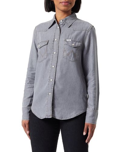 Wrangler Regular Shirt - Grau