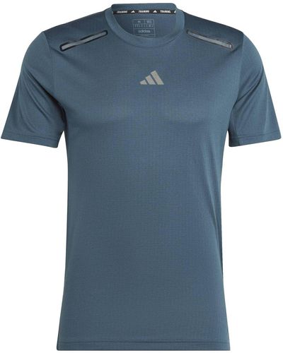 adidas Heat.rdy Hiit Elevated Short Sleeve T-shirt M - Blau