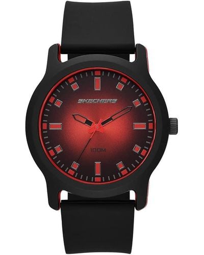 Skechers Horloge Ostrom Met Drie Wijzers Van Polycarbonaat - Rood