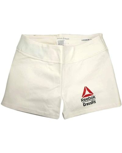 Reebok Crossfit White 2015 Crossfit Games Chase Bootie Shorts - Natural