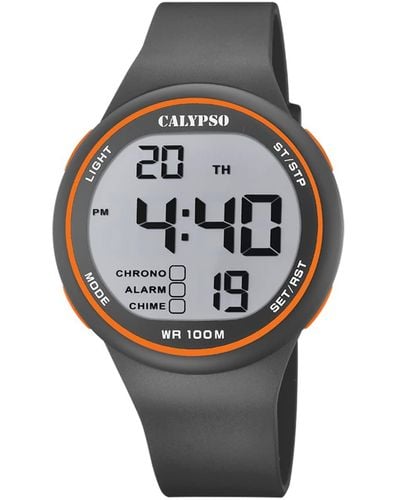 Calypso St. Barth Digital Quartz Watch With Plastic Strap K5795/4 - Grey