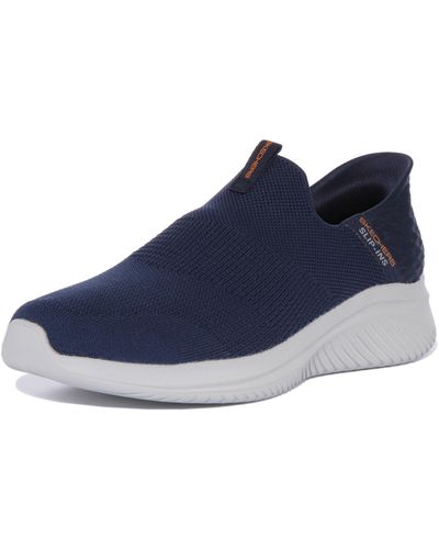 Skechers Ins: Ultra Flex 3.0 - Smooth Step Sneaker - Wide Width Navy 7.5 - Blau