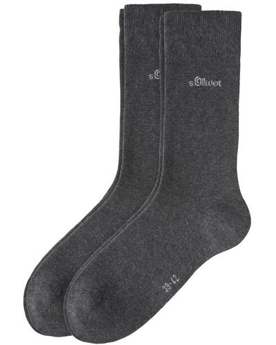 S.oliver Classic Socken 4er Pack - Grau