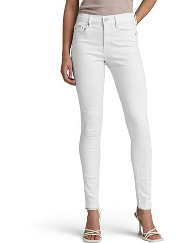 G-Star RAW 3301 High Skinny Jeans - White