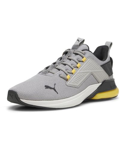 PUMA Mens Cell Rapid Hyperwave Running Trainers Shoes - Grey, Grey, 11.5 - White