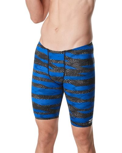 Speedo Standard Swimsuit Jammer Endurance+ Printed Team Colors - Blau