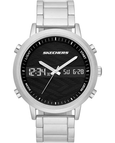Skechers Lawndale Analog-digital Chronograph Watch - Metallic
