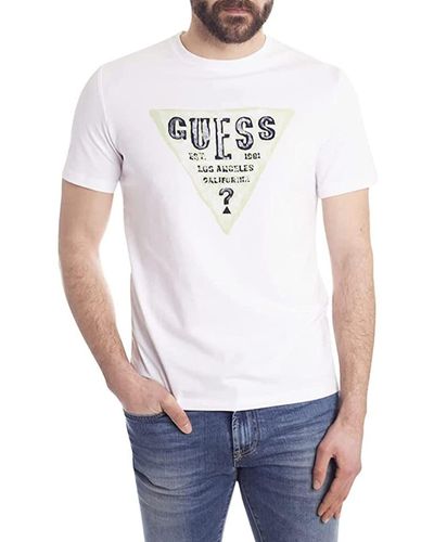 Guess Tee Shirt Blanc M2GI08